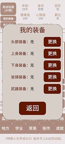明朝人生养成记2无限铜钱版游戏优势
