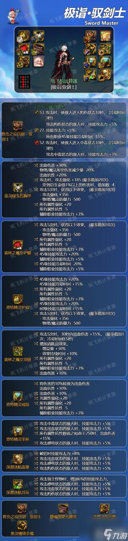 地下城与勇士起源剑宗装备怎么搭配-剑宗装备搭配推荐