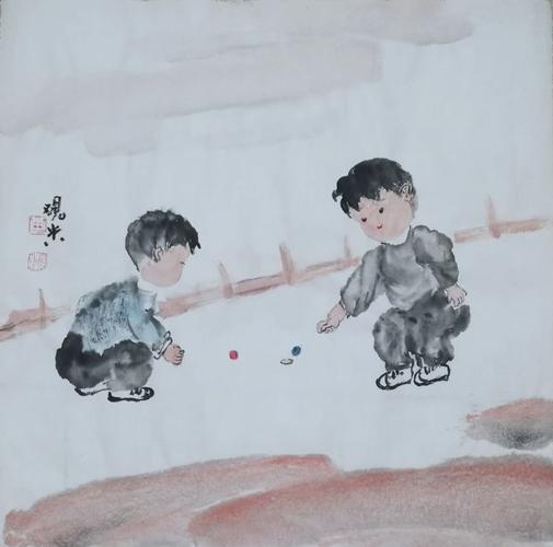 中国传统游戏国画