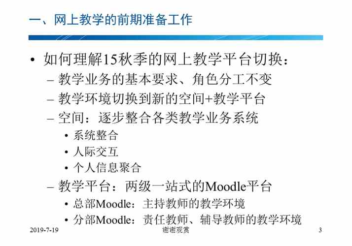 前期准备