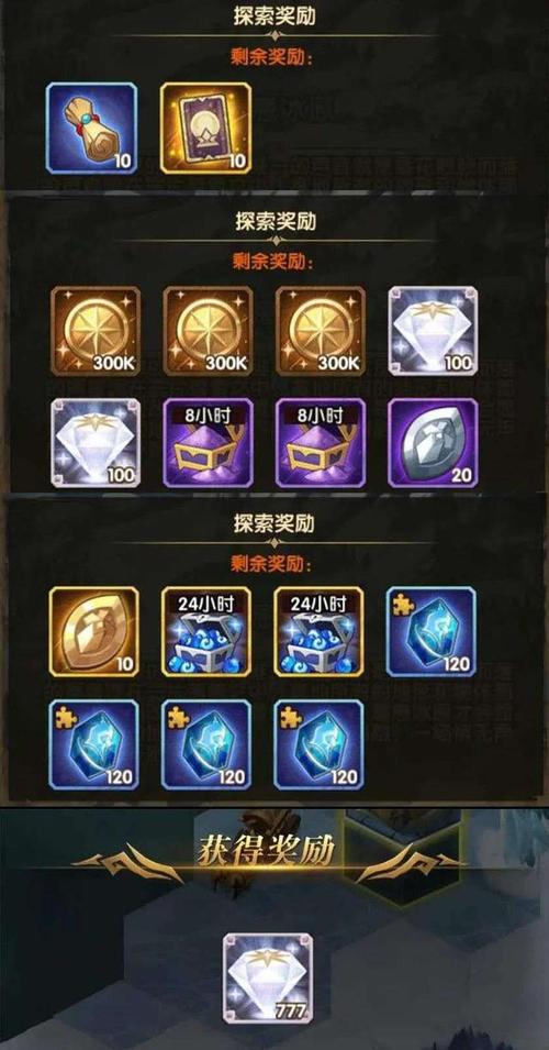 通关奖励