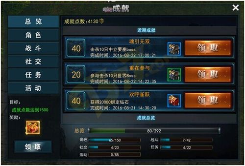 成就攻略
