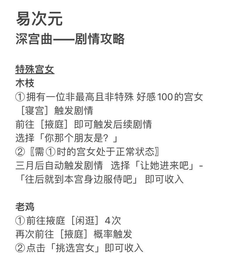 角色攻略（部分）
