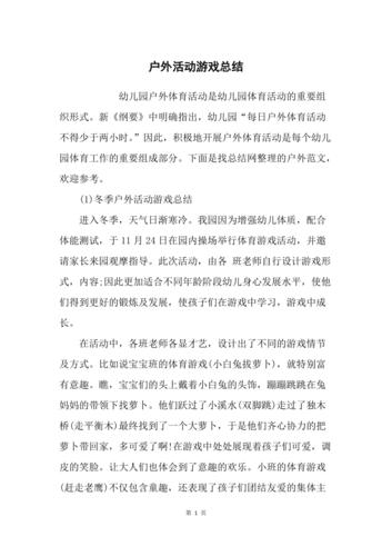 游戏总结